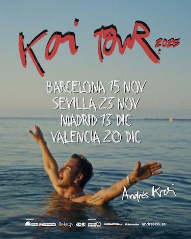 Andrés Koi anuncia nuevos conciertos de su “Koi tour”: ciudades y fechas