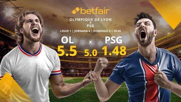 Olympique de Lyon vs. PSG: horario, TV, estadísticas, clasificación y pronósticos