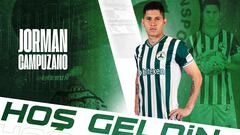 Jorman Campuzano, volante colombiano del Giresunspor