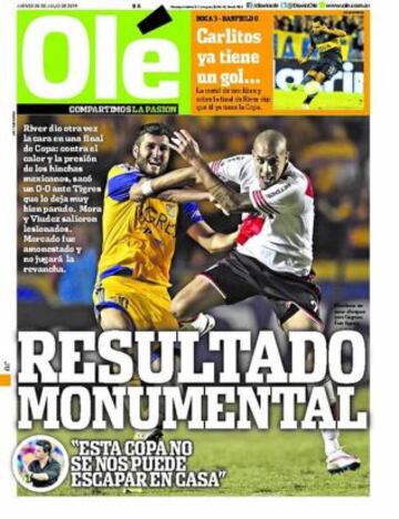 Portadas de la prensa deportiva