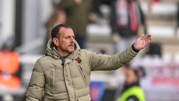 Partido de Liga Hypermotion entre el Burgos CF y el Albacete BP celebrado en el estadio de ‘El Plantío’, Burgos.
Alberto González, entrenador del Albacete
08/12/2025 - RICARDO ORDÓÑEZ