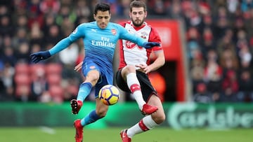 Southampton 1 - 1 Arsenal: Alexis sufre con los 'Gunners'