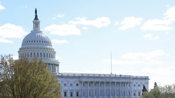 Edificio del Capitolio de EE. UU. en Washington, EE. UU. 2 de abril de 2021.