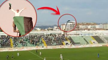 Esto es pasión por tu equipo: lo echan 1 año del estadio, compra una grúa y hace esto...