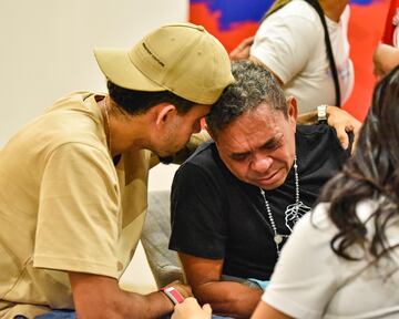 Luis Díaz se reencuentra con su padre en Barranquilla.