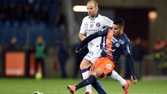 Riyad Boudebouz, durante un partido con el Montpellier.