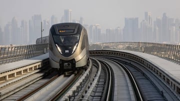 The metro in Doha, Qatar, on Saturday, Nov. 19, 2022. Embattled FIFA President Gianni Infantino pushed back against criticism of the Qatar World Cup a day before the tournament begins following years of planning. Photographer: Christopher Pike/Bloomberg via Getty Images