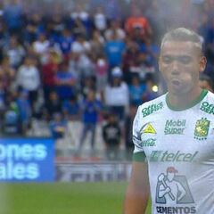 El extraño gesto de Walter González en los penales de Cruz Azul vs León