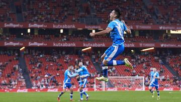 Falcao marc&oacute; un gol con el Rayo en San Mam&eacute;s.