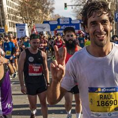 Raúl, uno más en la Media Maratón de Barcelona