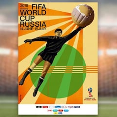 Yashin protagoniza el póster del Mundial de Rusia 2018