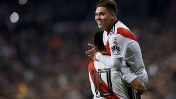 Pity Mart&iacute;nez le pide a Juanfer Quintero que se quede en River 