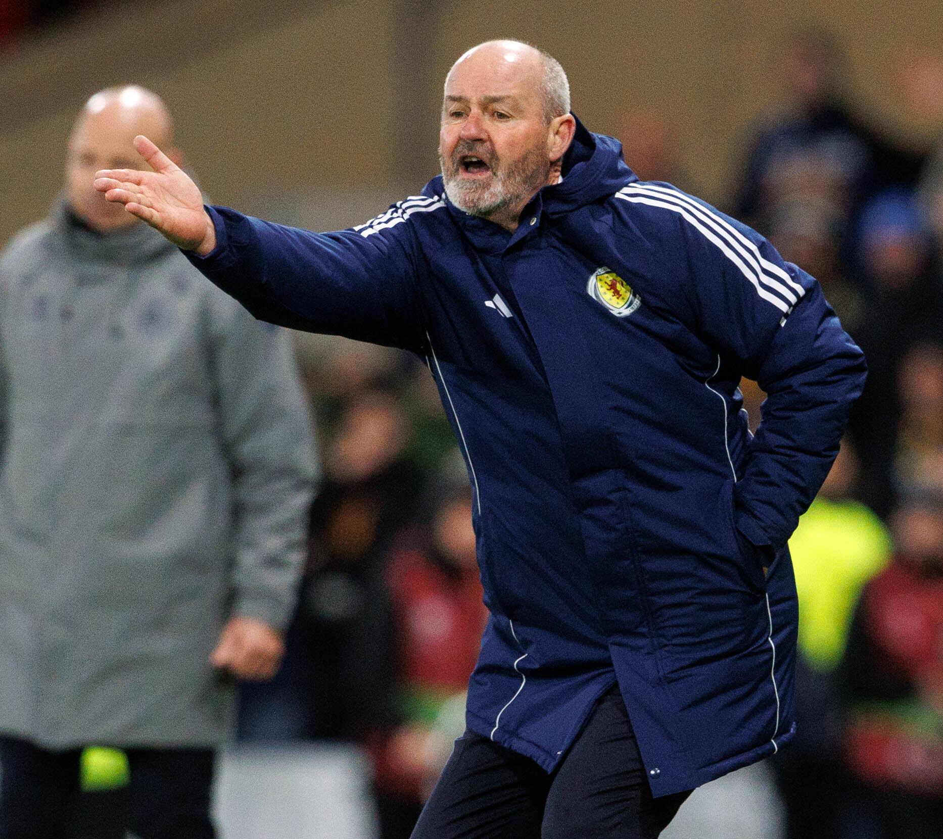 GLASGOW, SCOTLAND - NOVEMBER 18: Scotland Head Coach Steve Clarke during a FIFA World Cup 2026 Qualifier between Scotland and Denmark at Hampden Park, on November 18, 2025, in Glasgow, Scotland. (Photo by Alan Harvey/SNS Group via Getty Images)