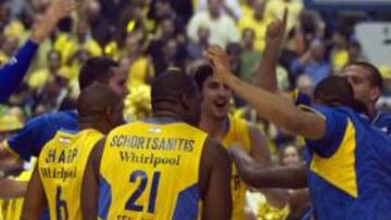 <b>SATISFACCIÓN. </b>El Maccabi celebra su pase a la Final Four.