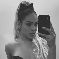 Danna Paola sube fotografía al puro estilo de Ariana Grande