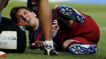 Messi se lesiona y no estará en primeros duelos de Argentina