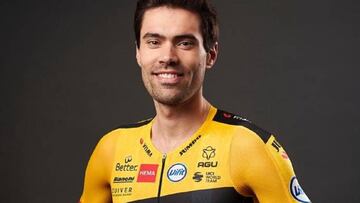 Tom Dumoulin posa con el maillot del equipo Jumbo-Visma.