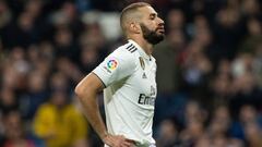 El delantero franc&eacute;s del Real Madrid, Karim Benzema, durante un partido.