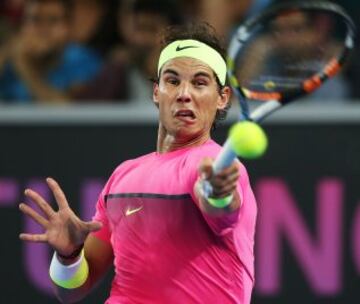 Los tenistas españoles se enfrentaron en el Melbourne Park en un evento benéfico que destinará lo recaudado a programas de las fundaciones del tenista y de la Australian Tennis.