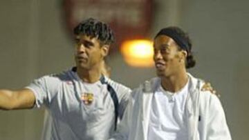 <b>RENQUEANTE. </B>Ronaldinho asegura que siente algún dolor en todos los partidos que juega.