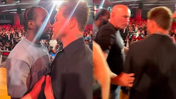 Dana White tuvo separar a Canelo y a Terrence Crawford tras pelea en su primer cara a cara