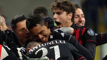 Carlos Bacca regresa al gol con el Milan y afirma que seguirá en el equipo italiano