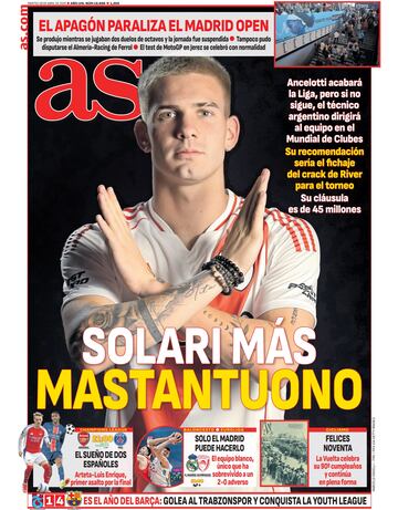Las portadas de AS de abril
