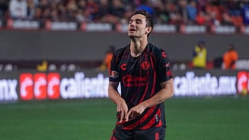 Unai Bilbao celebrates his goal 1-1 of Tijuana during the 3rd round match between Tijuana and Queretaro as part of the Liga BBVA MX, Torneo Clausura 2025 at Caliente Stadium, on January 24, 2025 in Tijuana, Baja California, Mexico.