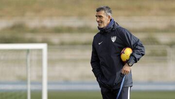 Juan Ramón López Muñiz durante una sesión de entrenamiento.