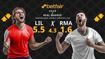 Lille OSC vs. Real Madrid: horario, TV, pronósticos, estadísticas y clasificación