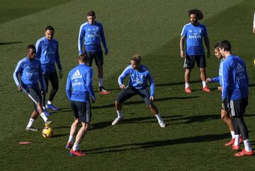 El Madrid entrena pensando en el Girona