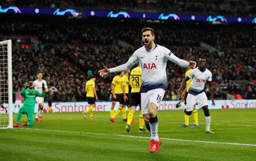 La vuelta en el Westfalenstadion asustaba y mucho, pero el Tottenham hizo los deberes en la ida con un contundente 3-0. Por primera vez tenían que afrontar un partido de Champions sin su delantero estrella, y Pochettino apostó por Lucas Moura. Llorente marcó el definitivo 3-0. La goleada sirvió para viajar a Alemania sin presiones.