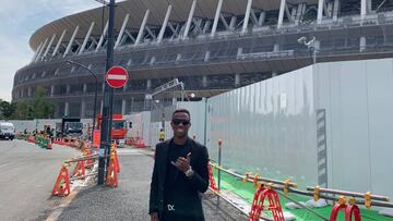 Vinicius Junior, en el Estadio Ol&iacute;mpico de Tokio.