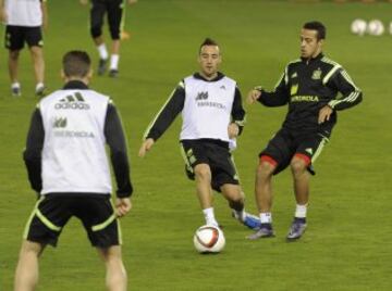 Santi Cazorla y Thiago Alcantara.