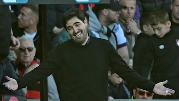 Iraola, durante un partido del Bournemouth.