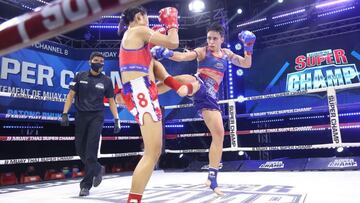 Desireé Rovira durante un combate.
