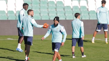 Fekir, en un entrenamiento.