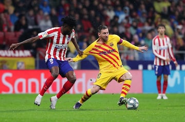 Leo Messi y Thomas Partey.