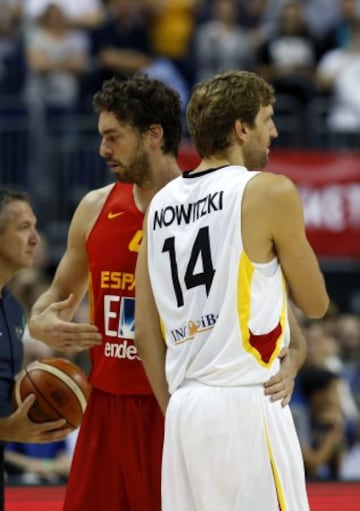 Pau Gasol y Dirk Nowitzki.