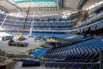 Nuevas imágenes de las obras del Estadio Santiago Bernabéu.