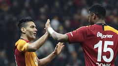 Falcao Garc&iacute;a durante un partido con Galatasaray.