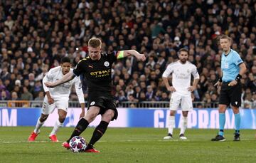 De Bruyne, de penalti, anot¨® el 1-2 definitivo.