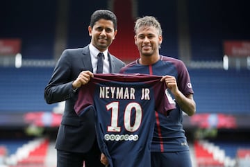 La presentación de Neymar como nuevo jugador del PSG