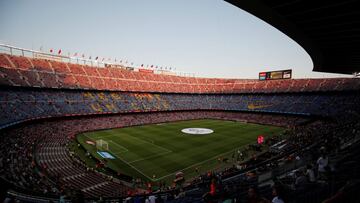 Soccer Football - La Liga Santander - FC Barcelona v Real Betis - Camp Nou, Barcelona, Spain - August 25, 2019 General view inside the stadium before the match REUTERS/Albert Gea