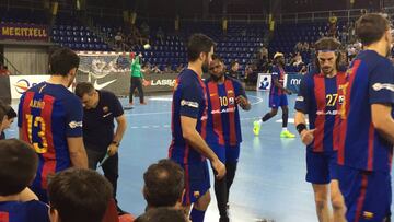 El Barça tuvo que trabajar en la despedida de Lazarov y Noddesbo.