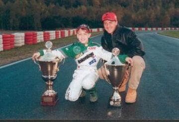 Michael Schumacher con Sebastian Vettel.