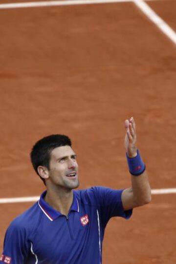 Novak Djokovic contento tras ganar a Guido Pella.
