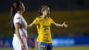 Luego de 13 jornadas del Apertura 2018 de la Liga MX Femenil, la atacante de UANL lidera la tabla de goleo con 7 dianas es apenas 475 minutos de juego.