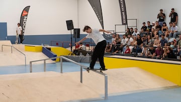 Beau Brunclair en el skatepark indoor Extreme Center de Lanzarote para celebrar la primera competición del tour internacional World Rookie Tour en España.