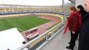 La Presidenta Michelle Bachelet dio por inaugurado el Ester Roa de Concepci&oacute;n, que sumar&aacute; en cuartos de final a la Copa Am&eacute;rica.